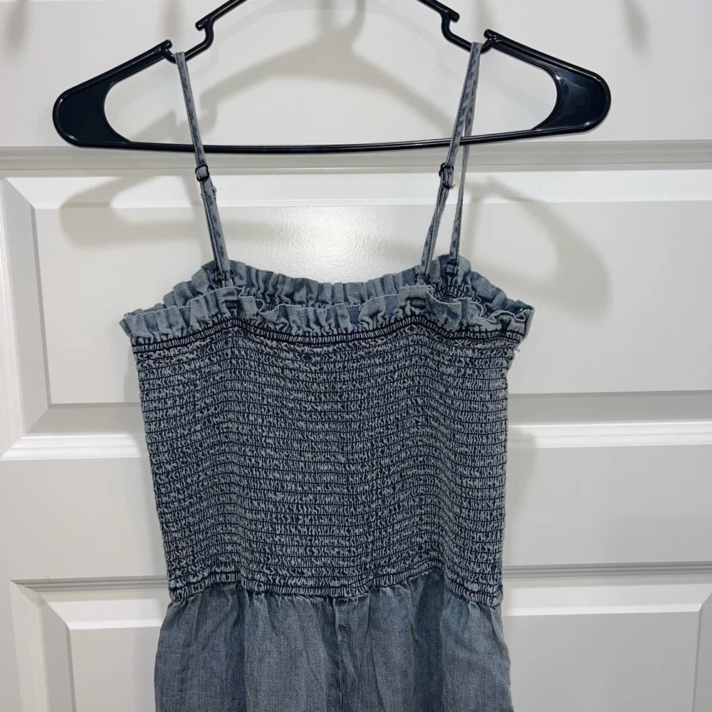 Blue Ruffle Romper - Picture 2 of 4